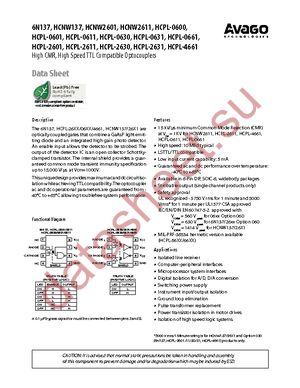 HCPL-0601-000E datasheet  
